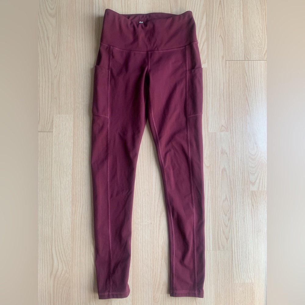 Iuga Size S Burgundy Leggings